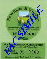 Manutentore certificato dalla Provincia di Viterbo